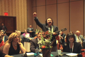 Don Henry showing the exuberance of creating it all in the moment