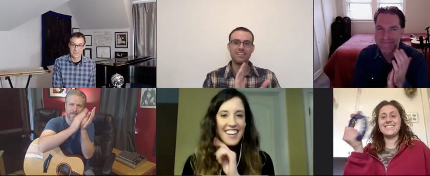 virtual team building with music